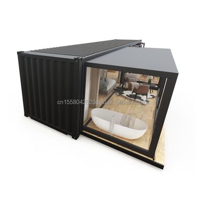Gepersonaliseerde kleur EU Draagbaar 20ft uitbreidbaar containerhuis voor koppels of hotels en aluminium-allegiven ramen
