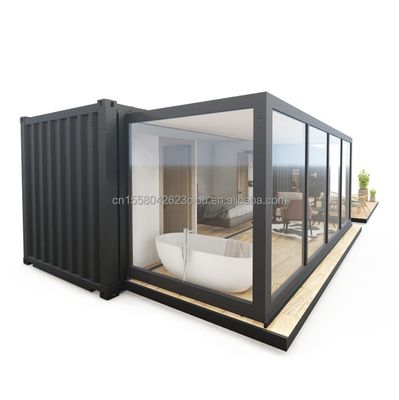 Moderne ontwerpen op maat EU-standaard Prefab Containerhuis Staal Opvouwbaar 2 slaapkamers Container Huizen Hotels Toiletten