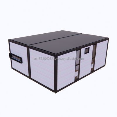 Luxe moderne uitbreidbare container Twee verdiepingen kleine houten prefab huis gebouwen hotel appartement stalen hut prefab huis