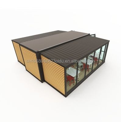 Aluminiumlegeringsvensters Moderne 40ft 20ft staalcontainer modules voor snelle assemblage Huis Uitbreiding Mall Coffee Shop