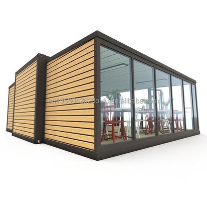 Aluminiumlegeringsvensters Moderne 40ft 20ft staalcontainer modules voor snelle assemblage Huis Uitbreiding Mall Coffee Shop