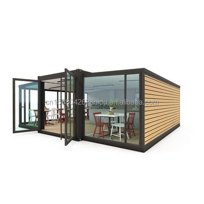 Aluminiumlegeringsvensters Moderne 40ft 20ft staalcontainer modules voor snelle assemblage Huis Uitbreiding Mall Coffee Shop