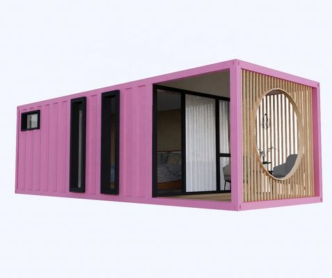 Aluminiumlegering Vensters 3 slaapkamer Container woning met verpakking en wave sandwich paneel muren