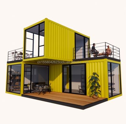 Aluminiumlegeringsvensters op maat 3 modules Modulaire wooncontainer Flat Pack Prefab Huiskantoor of tuinhuis gemaakt van staal