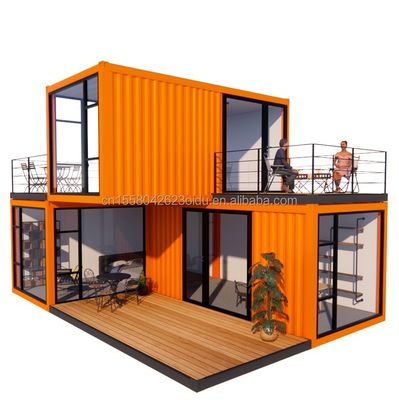 Aluminiumlegeringsvensters op maat 3 modules Modulaire wooncontainer Flat Pack Prefab Huiskantoor of tuinhuis gemaakt van staal