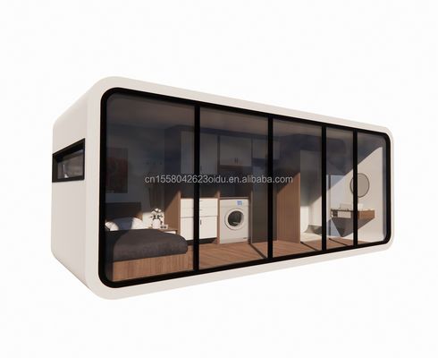 Modern 20ft 40ft Prefab Huis Outdoor Tiny Pod Koffiehuis Mobile Working Apple Cabin-Populair Prefab Cabin Appartement Appartement