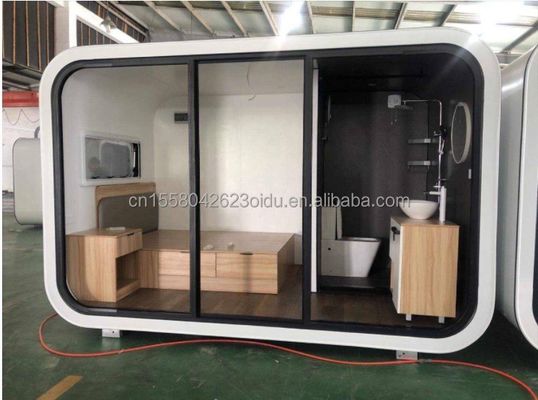 Modern 20ft 40ft Prefab Huis Outdoor Tiny Pod Koffiehuis Mobile Working Apple Cabin-Populair Prefab Cabin Appartement Appartement