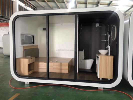 Modern 20ft 40ft Prefab Huis Outdoor Tiny Pod Koffiehuis Mobile Working Apple Cabin-Populair Prefab Cabin Appartement Appartement
