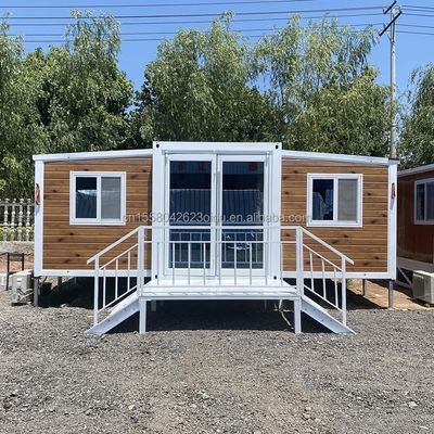 Houten huizen in aangepaste kleur EU Prefabricated 20ft drie slaapkamer uitbreiding huis