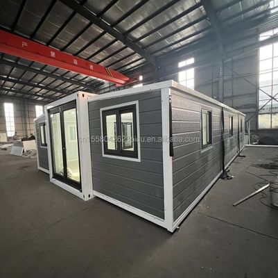 Moderne 20ft geprefabriceerde Australië Opvouwbare mobiele huizen Modulaire uitbreidbare containerhuis met 3D-model / CAD-tekening
