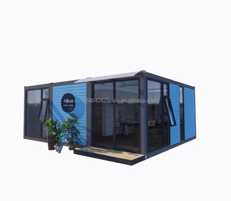 Gegalvaniseerde stalen buiging 180g 20ft 40ft Afneembare geprefabriceerde platte container Huis met 2 slaapkamers voor hotel