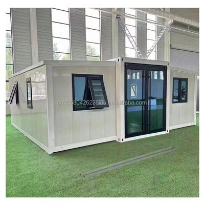 Modern ontwerp 40ft vouwbaar uitbreidbaar plat voorgefabriceerd containerhuis met goede prijzen en aluminium-alloy ramen