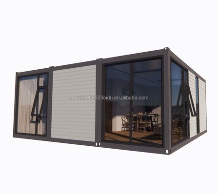 Gegalvaniseerde stalen buiging 180g 20ft 40ft Afneembare geprefabriceerde platte container Huis met 2 slaapkamers voor hotel