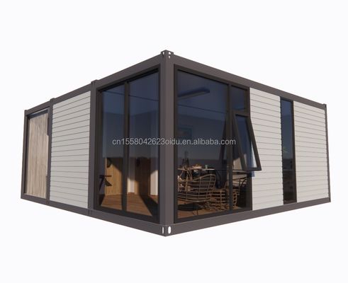 Gegalvaniseerde stalen buiging 180g 20ft 40ft Afneembare geprefabriceerde platte container Huis met 2 slaapkamers voor hotel