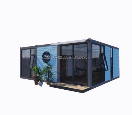 Gegalvaniseerde stalen buiging 180g 20ft 40ft Afneembare geprefabriceerde platte container Huis met 2 slaapkamers voor hotel