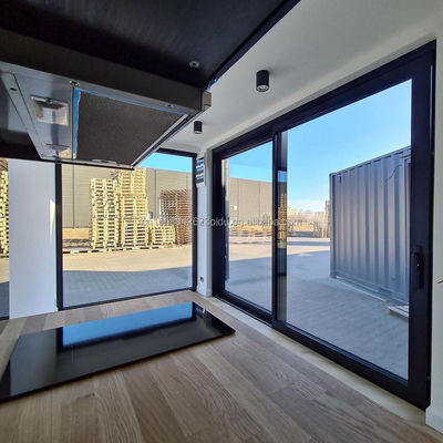 Muur 50/75/100mm Wave Sandwich Panel Luxe Moderne Houten Huis Stalen Structuur Vlak Verpakking Container Huis voor Hotel
