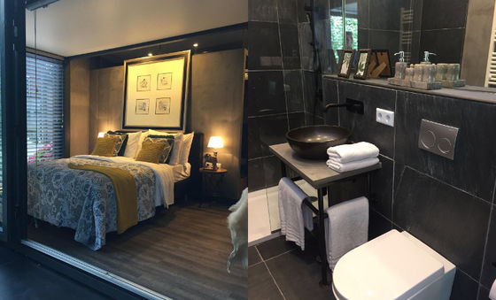 Gepersonaliseerde kleur 20ft Shipping Container Bar Prefabricated House Drawer Type Push-Pull Expansion Container Huis Woonkamer