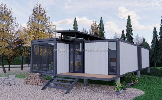 Stalen frame gegalvaniseerd stalen buigwerk 180g 20ft 40ft boerderij huis flat pakket container slaapkamer keuken woonkamer badkamer
