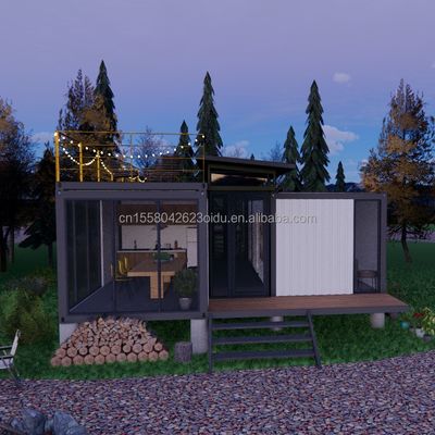 Stalen frame gegalvaniseerd stalen buigwerk 180g 20ft 40ft boerderij huis flat pakket container slaapkamer keuken woonkamer badkamer
