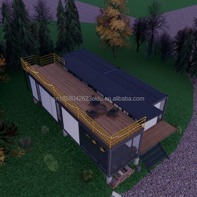 Stalen frame gegalvaniseerd stalen buigwerk 180g 20ft 40ft boerderij huis flat pakket container slaapkamer keuken woonkamer badkamer