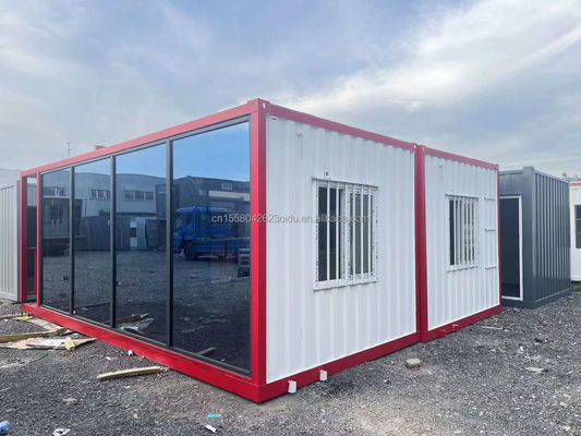 Gepersonaliseerde kleur Medische kliniek Flat Pack Container voor isolatie kamer Isolatie verkoop Wit OEM Glas Tijd Outdoor ROHS