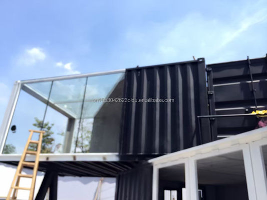 Gepersonaliseerde kleur en aluminium legering Windows 20ft Luxe Container Ruimte voor Verkoop Booth Koffiewinkel Guard Box Office Bar