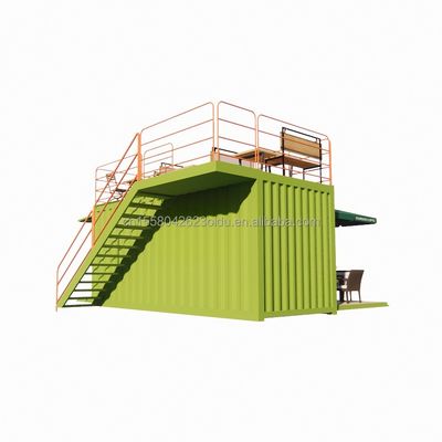 Gegalvaniseerde stalen vierkante buizen 20ft luxe container kamer voor koffie winkel bewaking kamer kantoor bar en familie bar producent