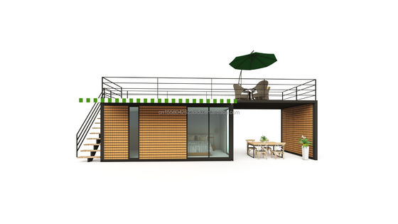 Hoofdstructuur Gegalvaniseerde stalen vierkantbuizen 40ft 20ft Luxe containerruimte verkoopstand koffiewinkel bewaker kassa bar