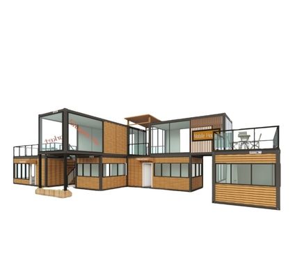 20ft/40ft aangepaste kleurcombinatie Containerruimte voor de verkoop Booth Coffee Shop Guard Room Office Bar