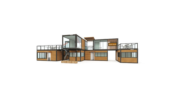 20ft/40ft aangepaste kleurcombinatie Containerruimte voor de verkoop Booth Coffee Shop Guard Room Office Bar