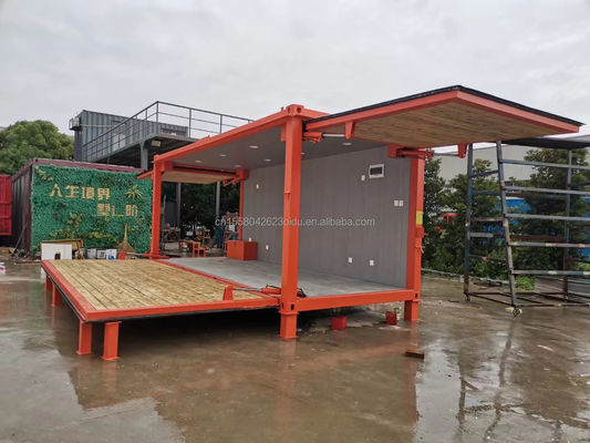 20ft 10ft Mini Pop-up Shop Container Coffee Shop Bar Fastfood Restaurant Convenience Store Kiosk Booth voor supermarkt
