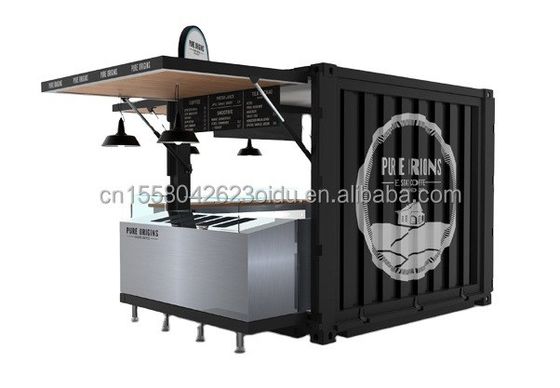 20ft of 40ft Combinatie Container Ruimte Aanpasbare kleur voor de verkoop Booth Coffee Shop Guard Room Office Bar
