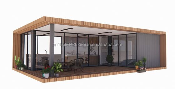 Uitbreidbare container voor gezin van drie snel te installeren mobiele huis betaalbaar luxe