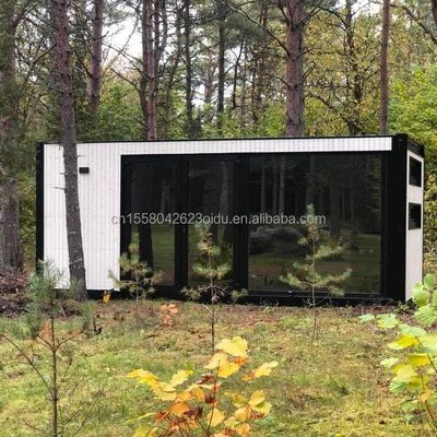 OEM 20ft Multi Functionele Luxe Flat Pack Container Huis Huis met 50/75/100mm Wave Sandwich Panel Muur