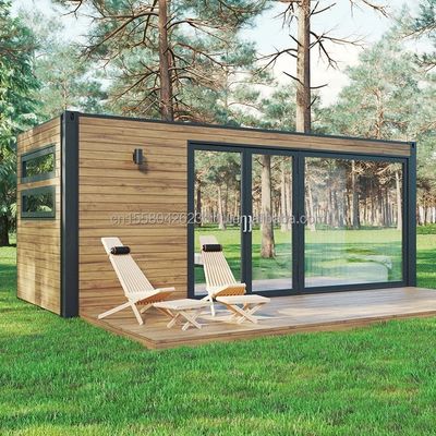 OEM 20ft Multi Functionele Luxe Flat Pack Container Huis Huis met 50/75/100mm Wave Sandwich Panel Muur