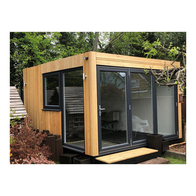 Gegalvaniseerde stalen buiging 180g 20ft Flat Pack Luxe Prefab Shipping Container Huis met stalen frame en ramen