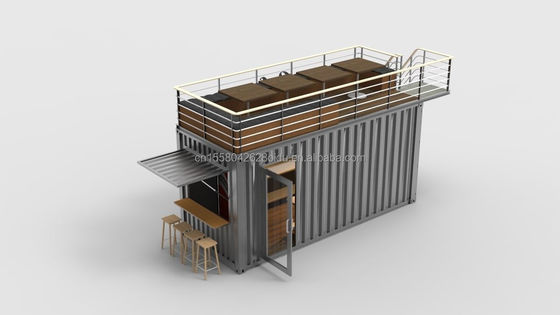 2022 OEM 20ft Flat Pack Ready To Living Container Huis gemaakt van Aluminium Alloy Vensters En gegalvaniseerd stalen buigen 180g