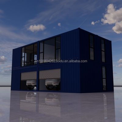 Aanpasbaar plat pakket Prefabricated House met moderne ontwerpstijl en aluminiumalloy ramen
